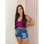 SHORT JEANS DETONADO REF 036 - LINDA FLOR