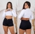 SHORT JEANS PRETO PERNA DOBRADA REF 037 - comprar online