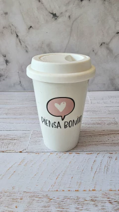 Taza Transportable con tapa silicona - tienda online