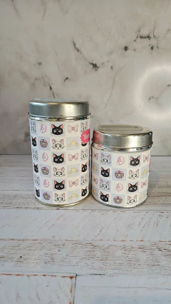 Latas Yerbera + Azucarera Sailor Moon - comprar online