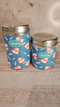Latas Yerbera + Azucarera Ponyo