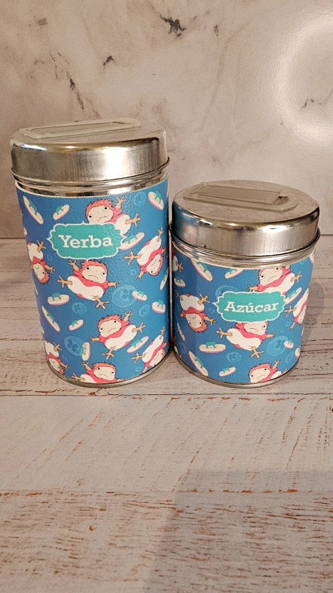 Latas Yerbera + Azucarera Ponyo