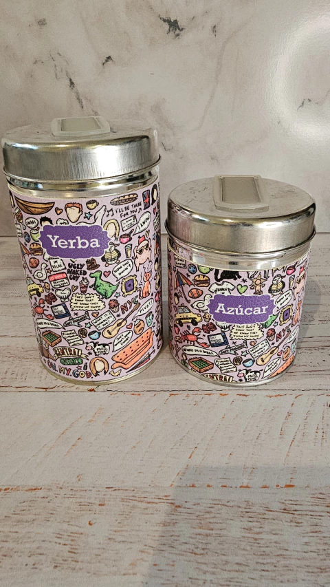 Latas Yerbera + Azucarera Friends