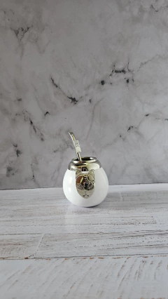 Mate Tanjiro. Demon Slayer. Cerámica y alpaca. Con bombilla - comprar online