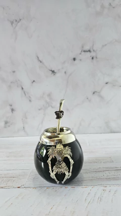 Mate Riuk. Death Note. Cerámica y alpaca. Con bombilla en internet