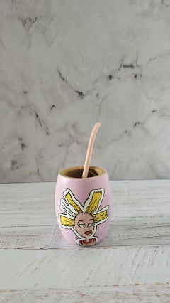 Imagen de Mate Madera Muñeca Angelica