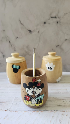 Combo madera Mickey y Minnie - tienda online