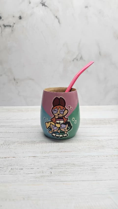 Mate Madera Chicas Super Poderosas full color - comprar online