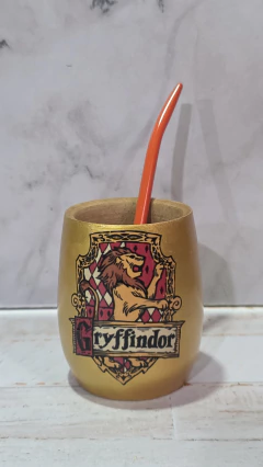 Mate Madera Gryffindor Dorado