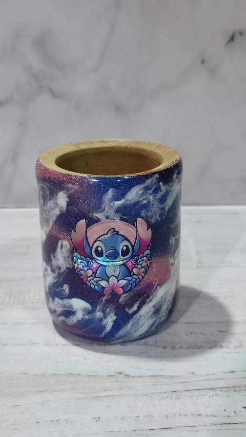 Mate Madera Glitter Stitch