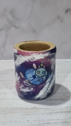Mate Madera Glitter Stitch en internet
