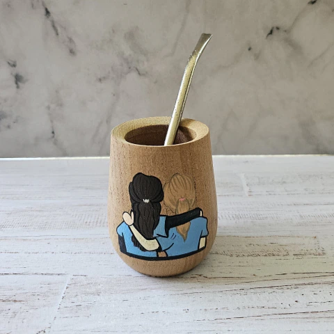 Mate madera greys anatomy amigos