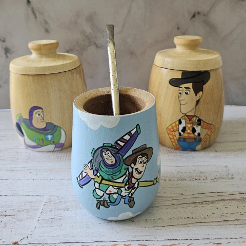 Combo madera Toy Story Buddy y Buzz