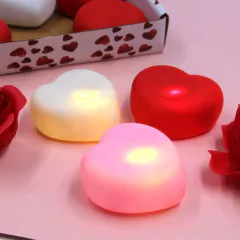 Luz led corazón a pilas por unidad - comprar online