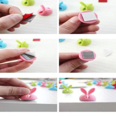 Organizadores de cables con forma de conejos x4 - comprar online