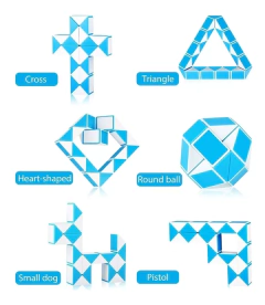 cubo mágico snake 24 y 36 piezas a elección - comprar online