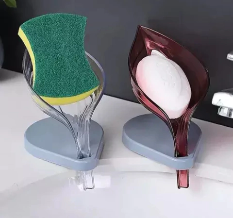 jabonera de acrílico con escurridor