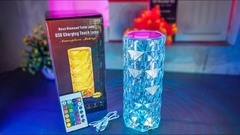 Velador transparente recargable con parlante - comprar online
