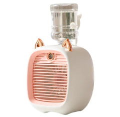 ventilador gatito recargable con spray - comprar online