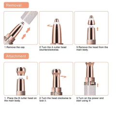 depilador facial 2 en 1 recargable usb blawless