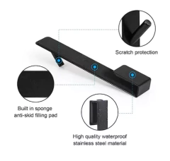 ganchos 13cm y 18cm acero inox para mampara - comprar online