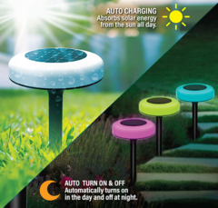 set x 4 luces con estaca 3 modos - comprar online