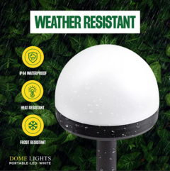 Set de 4 luces solares con estaca blancas - comprar online