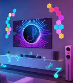 10 paneles hexagonales rbg wifi