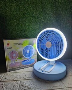 ventilador recargable con base y luz 3 intensidades en internet