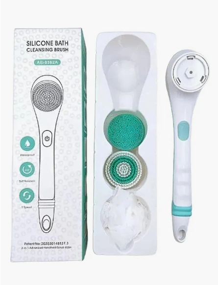 cepillo exfoliante de ducha a pilas