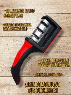 afilador de cuchillos triple - comprar online