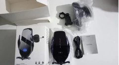 soporte rejilla auto carga inalámbrica y 3 puntas magnéticas - comprar online