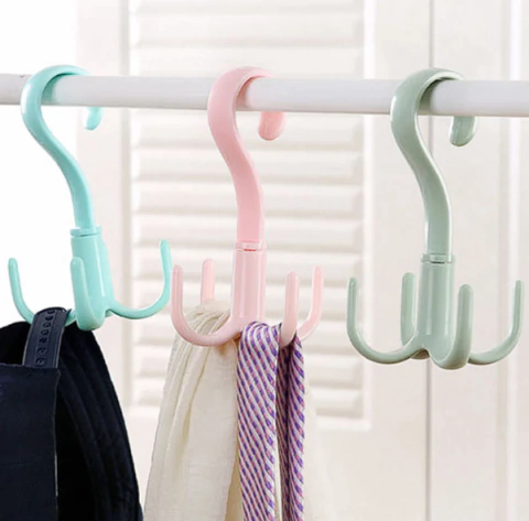 percha con 4 ganchos organizador