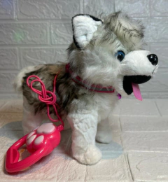 Peluche perro con correa mod 958 - comprar online