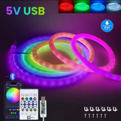 soga de neon 5m rgb smart - comprar online
