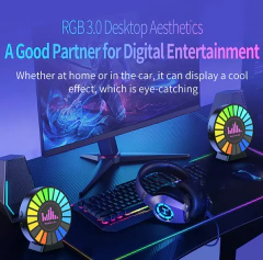 circulo led audio rítmico recargable usb en internet