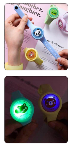 Pulsera repelente con luz en internet