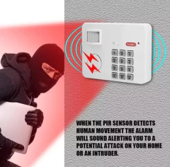 alarma con sensor de movimiento y codigo