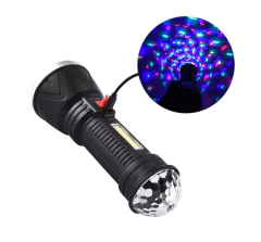 Linterna recargable con luz bolichera - comprar online