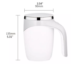 taza con batidor magnético 380ml - comprar online
