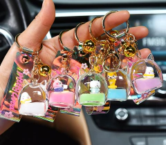 Llaveros transparentes con motivos