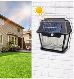 lampara solar calida doble - comprar online