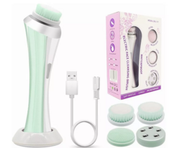 Masajeador facial recargable 4 cabezales - Cosas Asombrosas