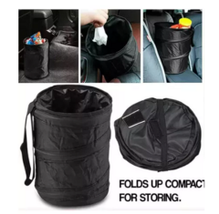 cesto de basura tela plegable 20x18cm - Cosas Asombrosas