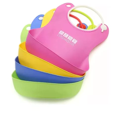 babero plástico ajustable con contenedor - comprar online