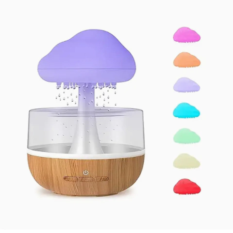 humidificador nube con efecto lluvia