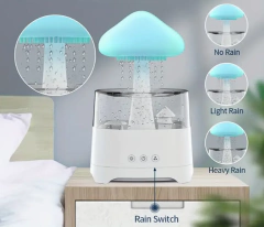 Humidificador parlante bluetooth y efecto lluvia