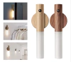 lampara recargable portatil de madera