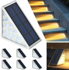 lampara triangulo solar exterior x2 - comprar online