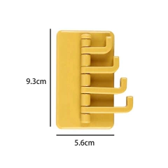 Gancho cuadruple autoadhesivo